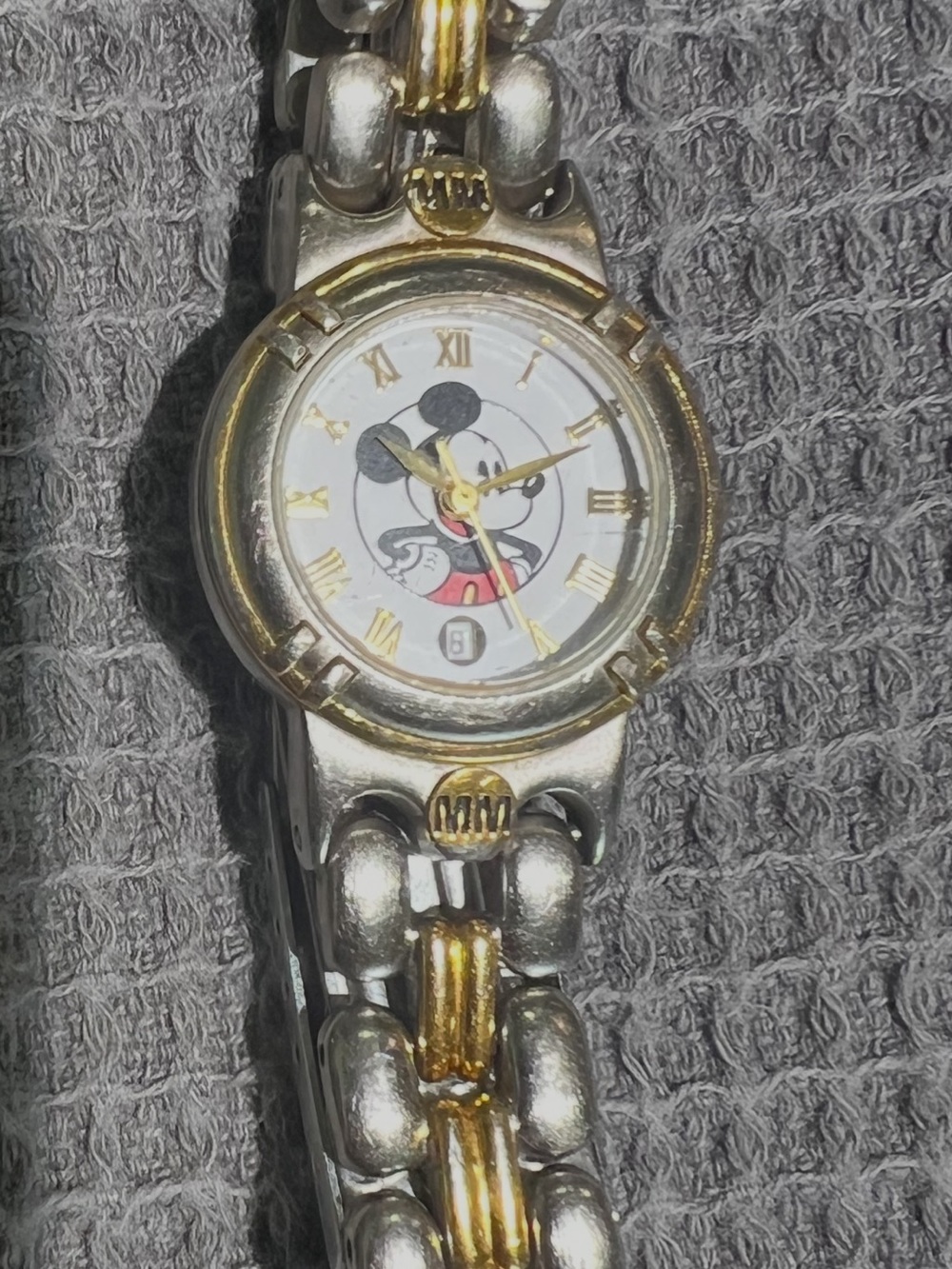 Two-Tone Gold and Silver Women's Character Dial Bracelet Watch